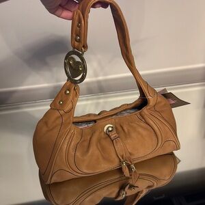 NWT Vintage Juicy Couture camel leather small purse
